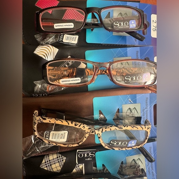 Bundle lot of 8 NEW Designer Reading Glasses Fashion Eyewear Multi Pack 2.75 - Picture 4 of 5